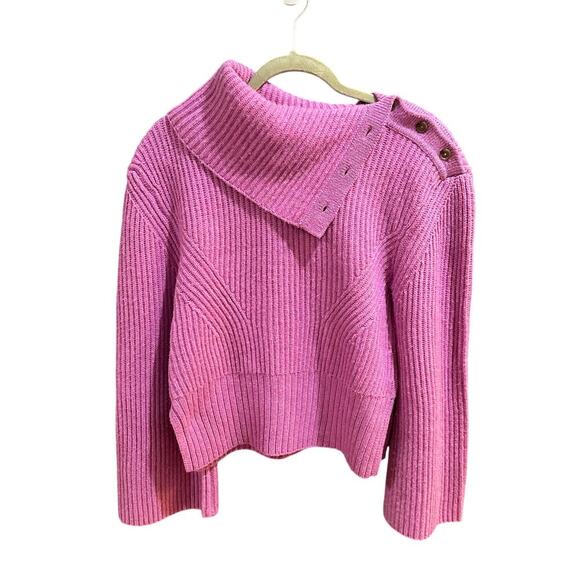 NWT $395 Simkhai Adrienne Wool/Cashmere Turtleneck Sweater, Sz S (2-4) (MM-1145) - Picture 2 of 9